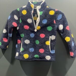 Joules Polka Dot Fleece Pullover- Sz 5